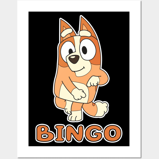 Bingo Heeler Wall Art by Fazar.Sisadboy